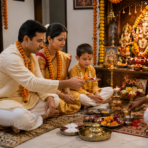 Home birthday puja