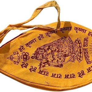 gaumukhi japa mala bag – sacred cotton bead bag for mantra chanting, meditation & spiritual practice