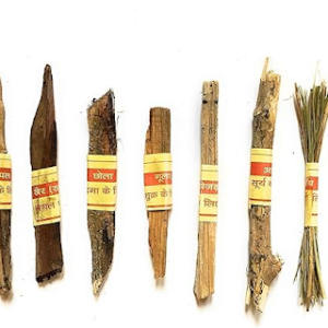navgrah samidha packet for hindu puja & havan, sacred wood sticks for navagraha homam, yajna & religious rituals