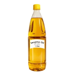 pure sesame oil (til oil) for puja – traditional hindu worship oil for diya lighting, havan & religious rituals