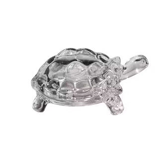 crystal turtle figurine, clear glass sea turtle statue, symbol of good luck & positive energy, feng shui inspired home office desk decor crystal turtle figurine, clear glass sea turtle statue, symbol of good luck & positive energy, feng shui inspired home office desk decor