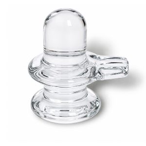 natural rock crystal shivling – quartz shiva lingam for temple, vastu, reiki, meditation & gift